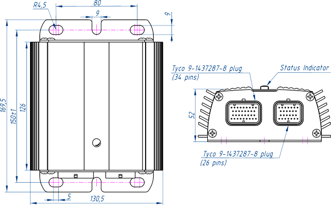 SBUC Controllers Dimensions