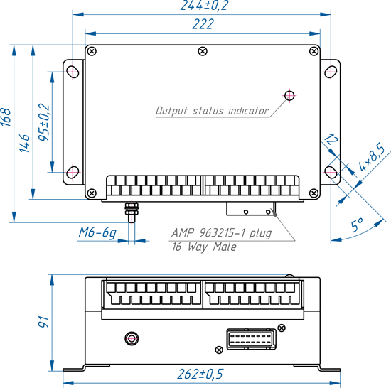BVN2.2 dimensions (mm)